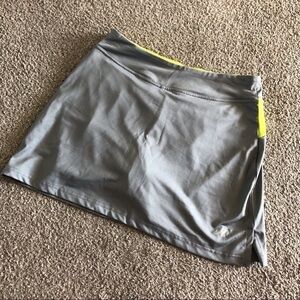 Nordic Track Gray & highlighter yellow athletic skort in size S